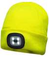 PW667 B029 Portwest LED Head Light Beanie Yellow colour image